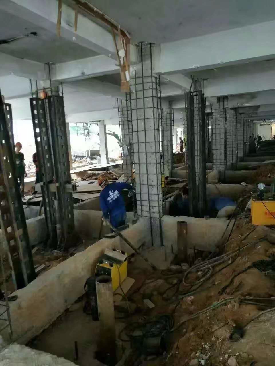 某廠房錨桿壓樁糾偏